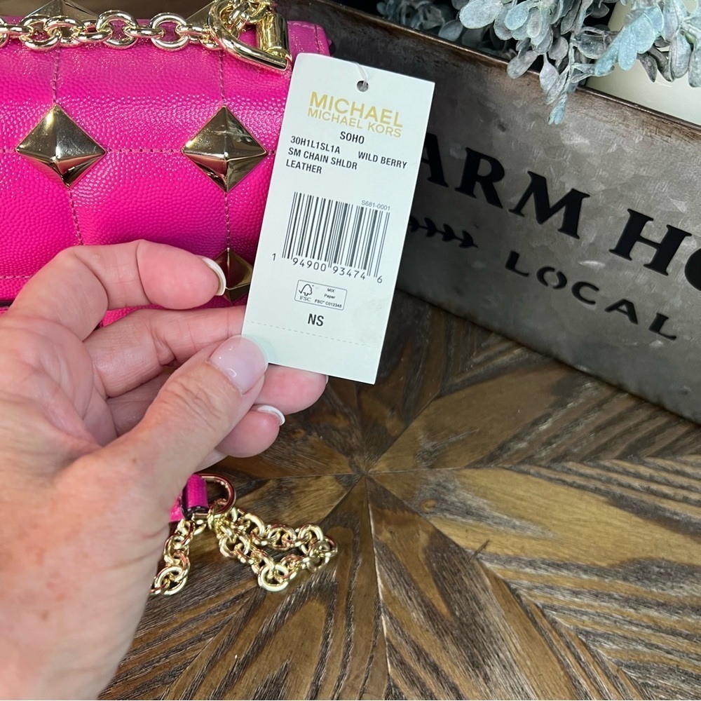 NWT Michael Kors SoHo Studded Quilted Bag - Picture 6 of 12
